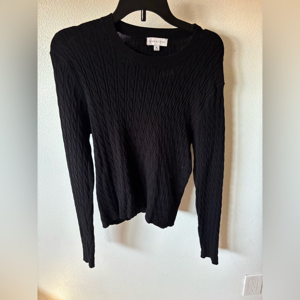 Gianni Bini Black Knit Sweater